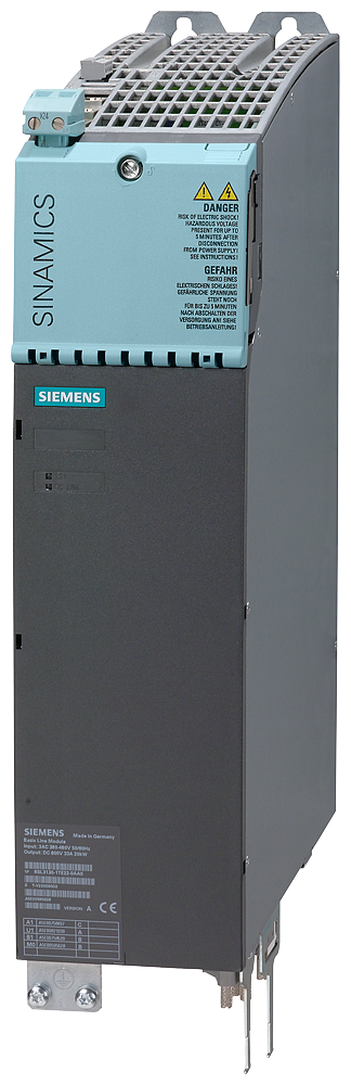 [Imagem MÓDULO DE LINHA TRIFÁSICO 20KW 34A 380/480V 50/60HZ 6SL31361TE220AA0 SIEMENS]