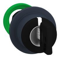 [Imagem CABEÇOTE PARA CHAVE SELETORA FACEADA Ø30MM PLÁSTICO 3 POSIÇÕES RETORNO POR MOLA COM CHAVE ZB5FG08 SCHNEIDER]