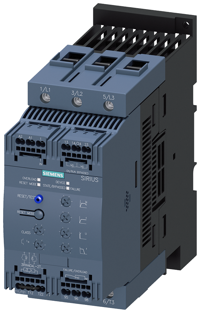 CHAVE DE PARTIDA SUAVE S3 106A 75KW/500V 40 GRAUS 400-600V CA 24V 3RW40472TB05 SIEMENS