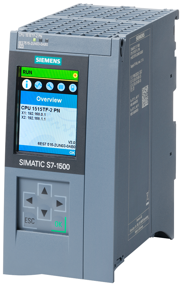 [Imagem S7-1500: CPU 1515TF-2 PN, 1.5MB+4.5MB 6ES75152UN030AB0 SIEMENS]