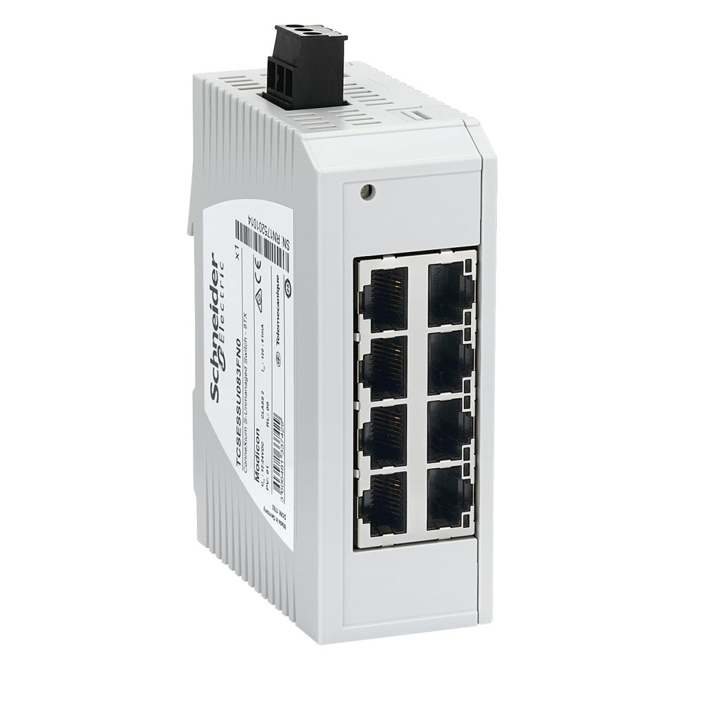 [Imagem do produto CONNEXIUM STANDARD UNMANAGED SWITCH 8 PORTS FOR COPPER TCSESSU083FN0 SCHNEIDER]