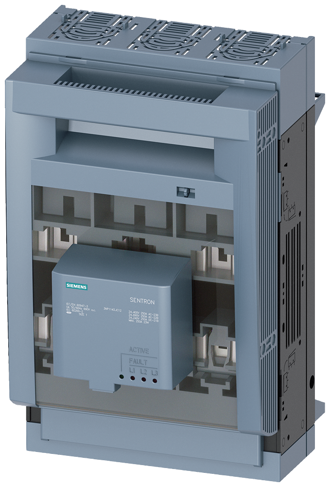 SECCIONADORA-FUSÍVEL SOB CARGA 3NP1 DE 3 POLOS NH1 250 A 3NP11431JC12 SIEMENS