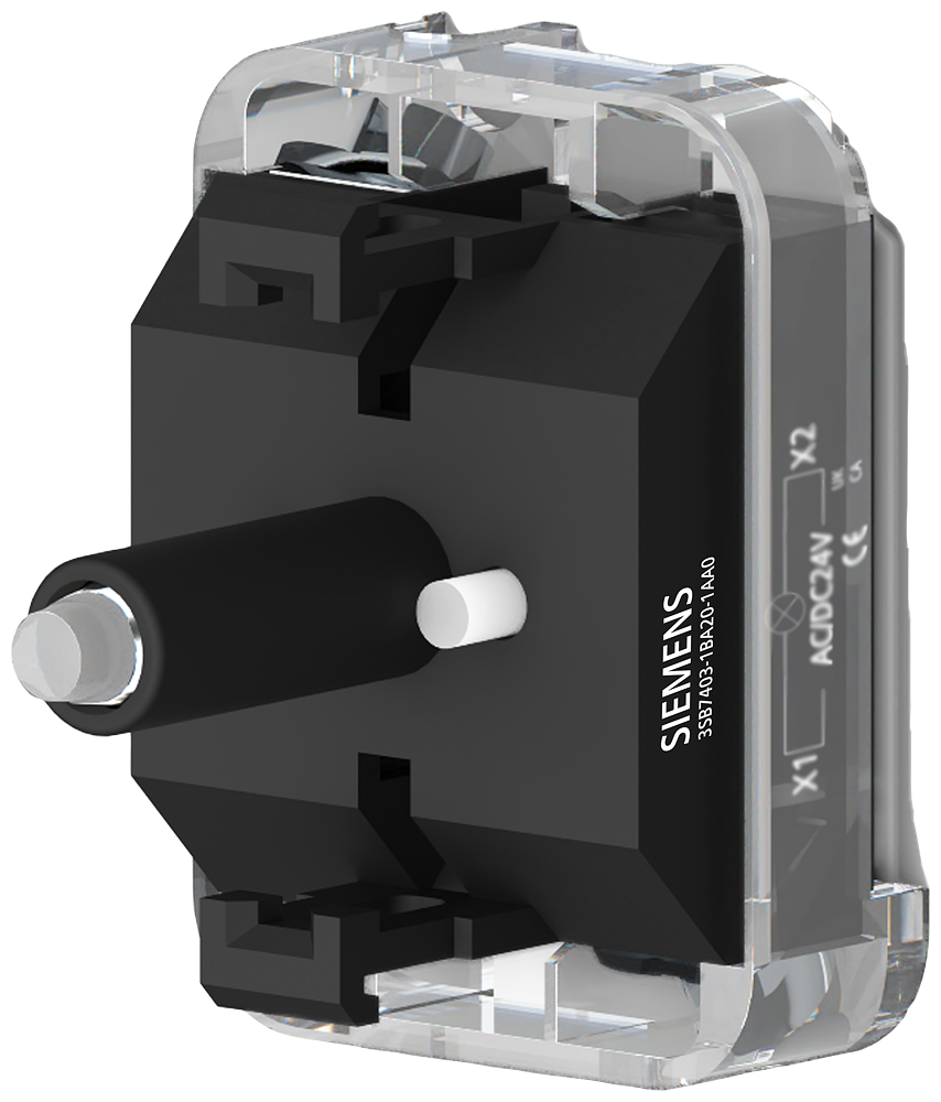 [Imagem BLOCO COM LED INTEGRADO 24V VM 3SB74031BA201AA0 SIEMENS]