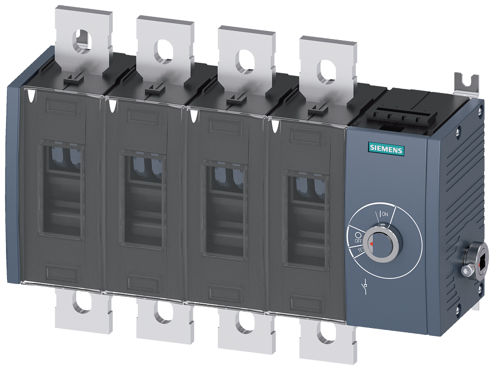 SECCIONADOR DE CORTE EM CARGA 800A TAM. 4 DE 4 POLOS ACIONAMENTO LATERAL DI 3KD48440QE400 SIEMENS