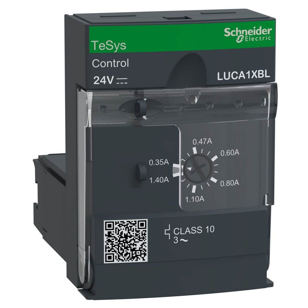[Imagem do produto UNIDADE DE CONTROLE STANDARD TRIFASICO CLASSE 10 0.351.4A 24VCC TESY LUCA1XBL SCHNEIDER]