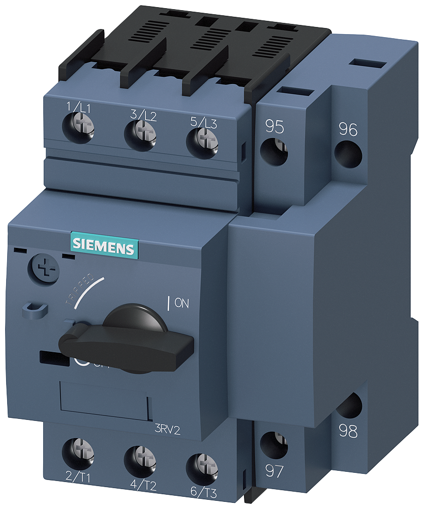 [Imagem CHAVE DE POTÊNCIA, S00, PROTEÇÃO DO MOTOR, CLASS 10, DISJUNTOR A 0,14-0,2A, D 3RV21110BA10 SIEMENS]