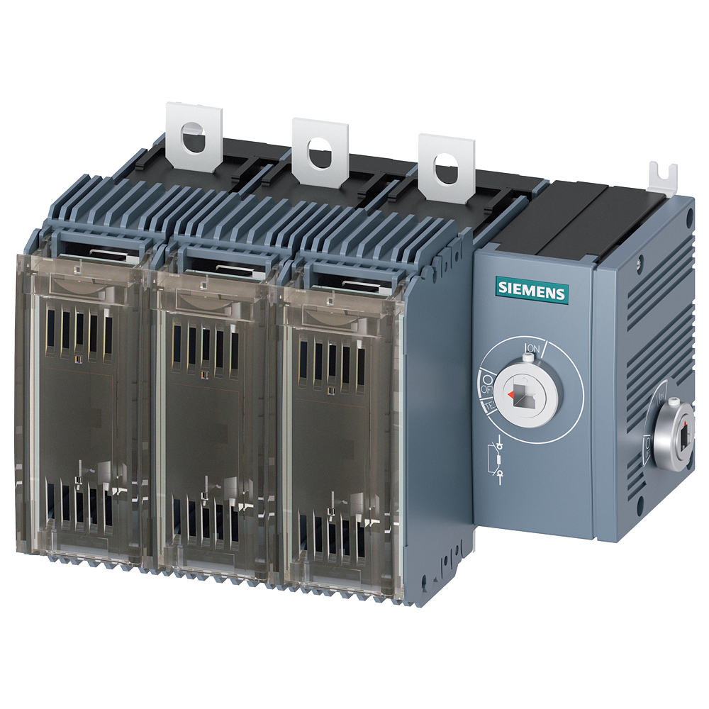 [Imagem do produto SECCIONADOR DE CORTE EM CARGA COM FUSÍVEL 160A, TAM. 2, DE 3 POLOS PARA FUSÍV 3KF23164RF11 SIEMENS]