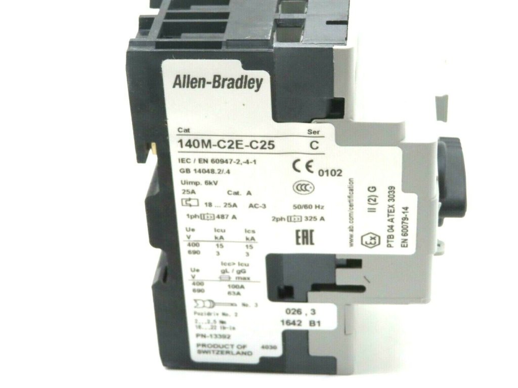 [Imagem DISJUNTOR PROTECAO MOTOR 140MC2EC25 ROCKWELL ALLEN BRADLEY]