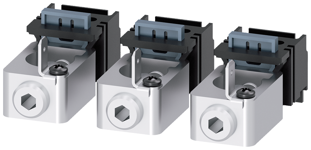 [Imagem BORNE DE CONEXÃO PARA CONDUTOR CIRCULAR TA1.1 10…95 MM² COM TOMADA DE TENSÃO  3VM91130JG11 SIEMENS]