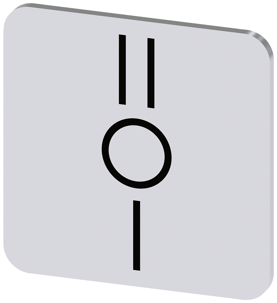 [Imagem do produto PLACA DE IDENTIFICAÇÃO 22X22MM, PLACA PRATA, SÍMBOLO: I* O II (UNTEREINANDER) 3SU19000AF810QQ0 SIEMENS]