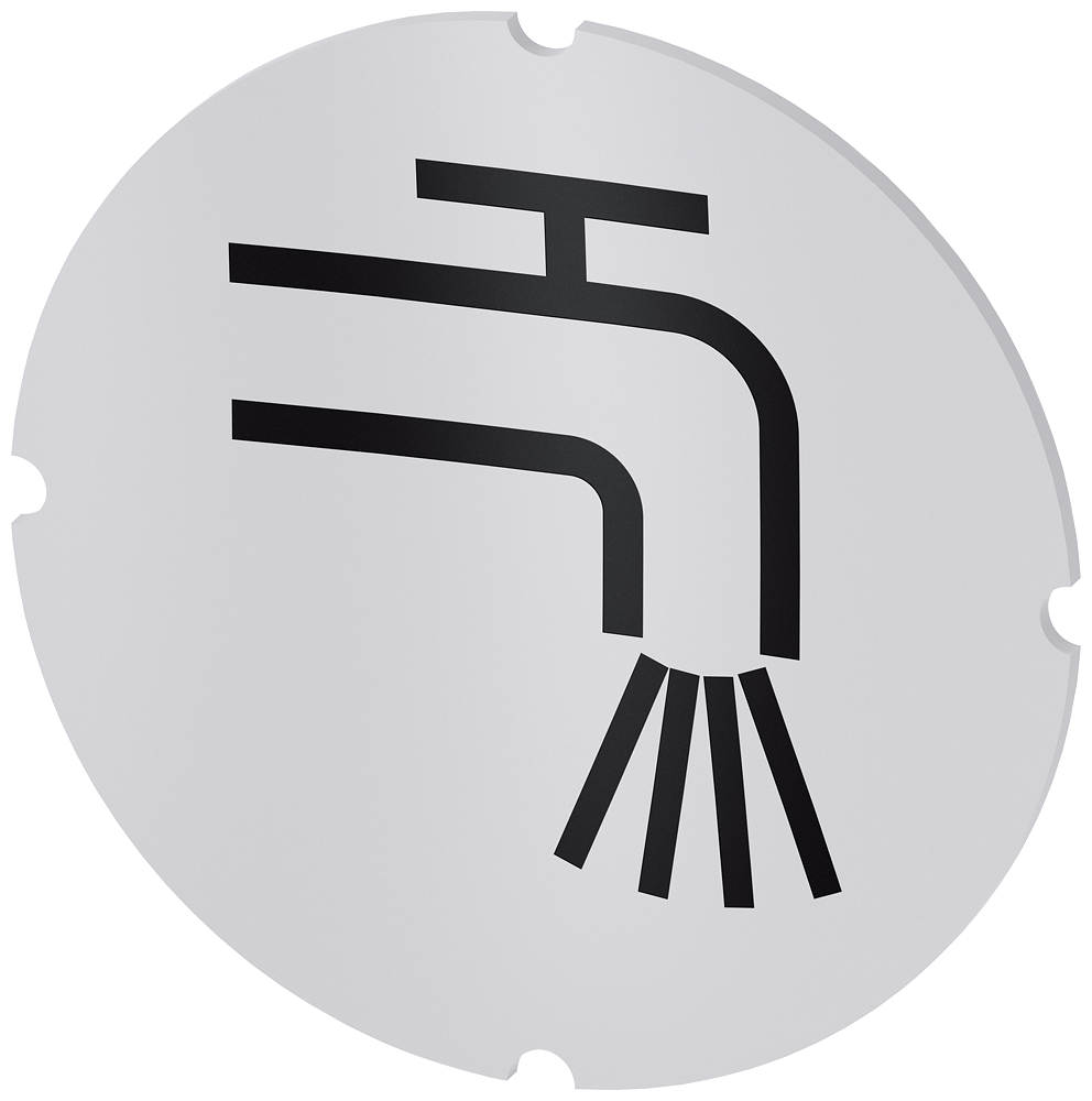 [Imagem do produto PLACA EMBUTIDA PARA BOTÃO DE PRESSÃO ILUMINADO, REDONDO, LEITOSO, SÍMBOLO: AL 3SU19000AB710RC0 SIEMENS]