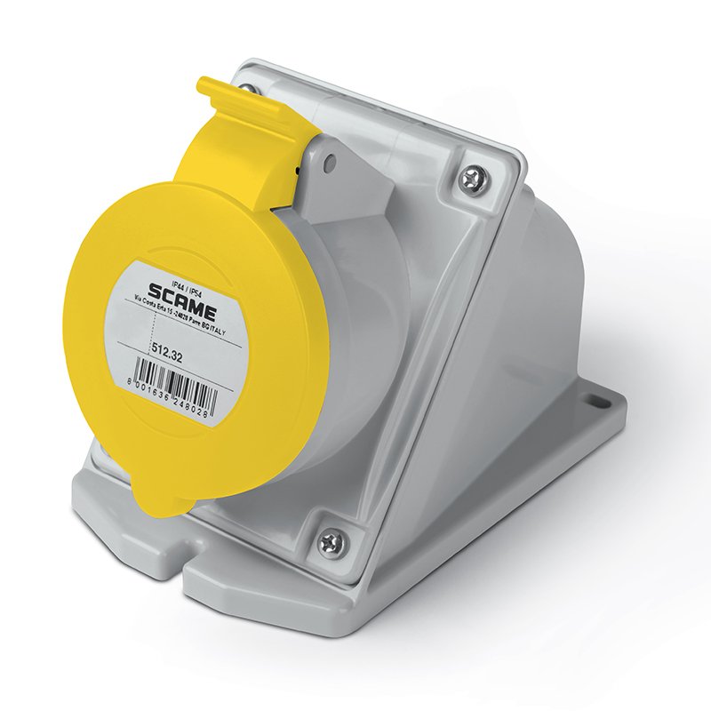 [Imagem do produto TOMADA DE PAREDE 32A 3P+N+T 4H  IP44/IP54 512.3252 SCAME]