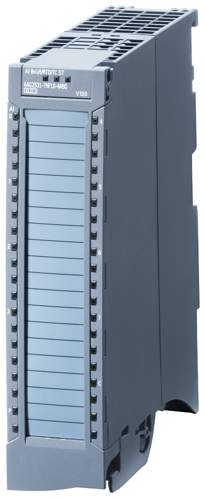 [Imagem do produto SIPLUS S7-1500 AI 8XU/I HS 35 MM, COM SUPERAMOSTRAGEM EM MODO OPERACIONAL INCL. POWE 6AG25317NF104AB0 SIEMENS]