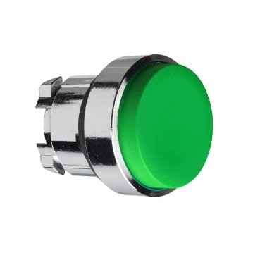 [Imagem CABEÇOTE PARA BOTÃO Ø22MM METÁLICO SALIENTE RETORNO POR MOLA VERDE ZB4BL3 SCHNEIDER]