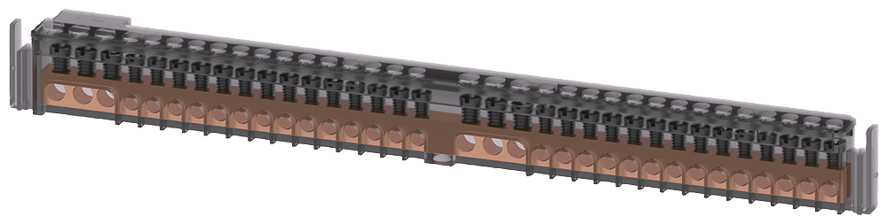 RÉGUA DE TERMINAIS PE TÉCNICA DE PARAFUSAMENTO PE=6X 16MM2 E 28X 10MM2 8GB50115KM SIEMENS