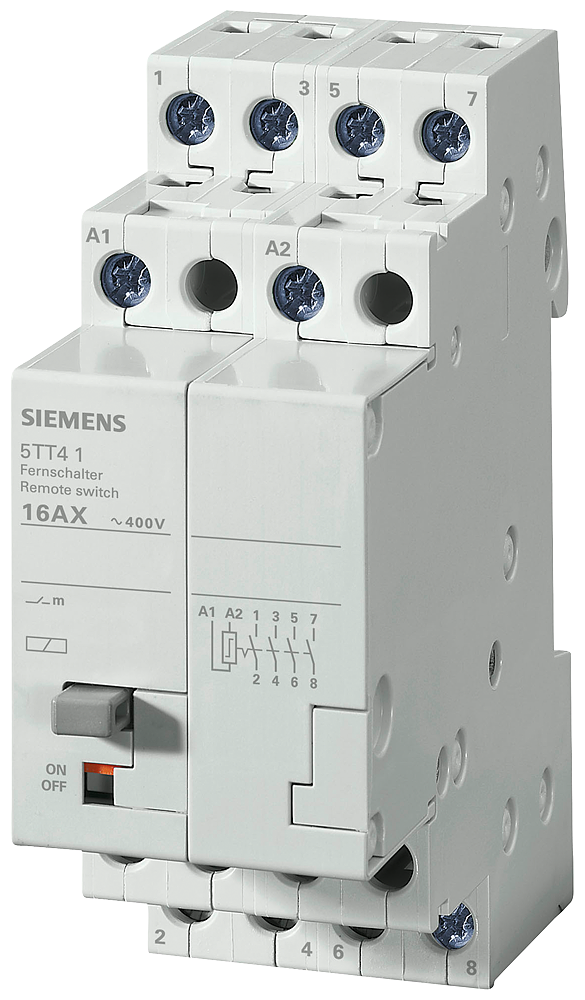 INTERRUPTOR DE COMANDO À DISTÂNCIA COM 4 CONTACTOS DE FECHO CONTACTO PARA CA 5TT41040 SIEMENS