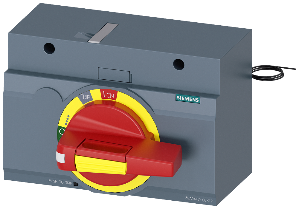 ACIONAMENTO GIRATÓRIO FRONTAL DE DESLIGAMENTO DE EMERGÊNCIA IEC IP30/40 KIT D 3VA94470EK17 SIEMENS