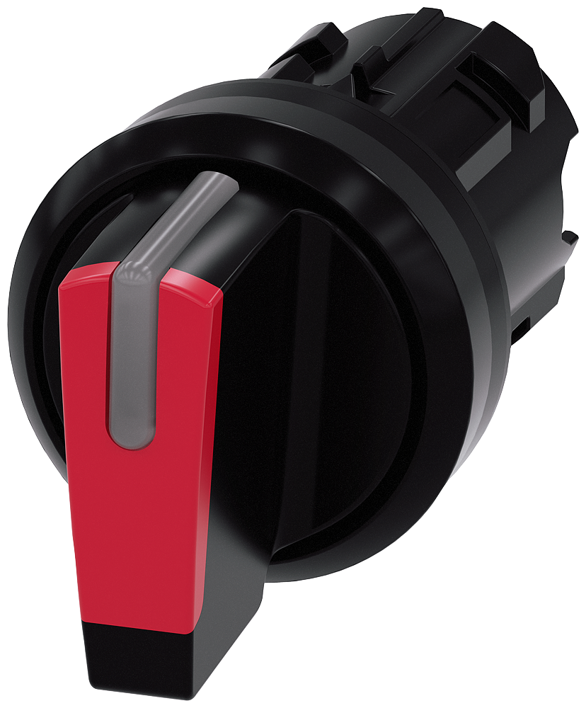 [Imagem do produto INTERRUPTOR COM MANÍPULO, ILUMINÁVEL, 22MM, REDONDO, PLÁSTICO, VERMELHO 3SU10022BP200AA0 SIEMENS]