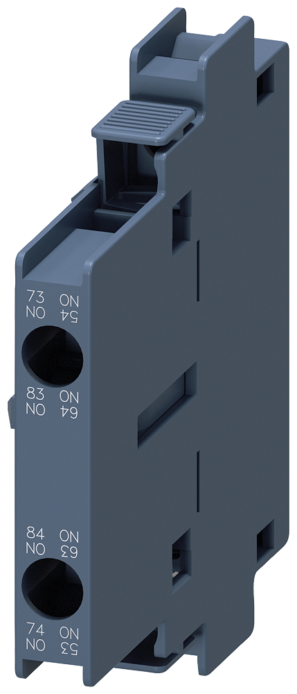 PRIMEIRO INTERRUPTOR AUXILIAR LATERAL 2 CONTATOS NORMALMENTE ABERTOS CONEXÃO 3RH19211EA20ZX90 SIEMENS