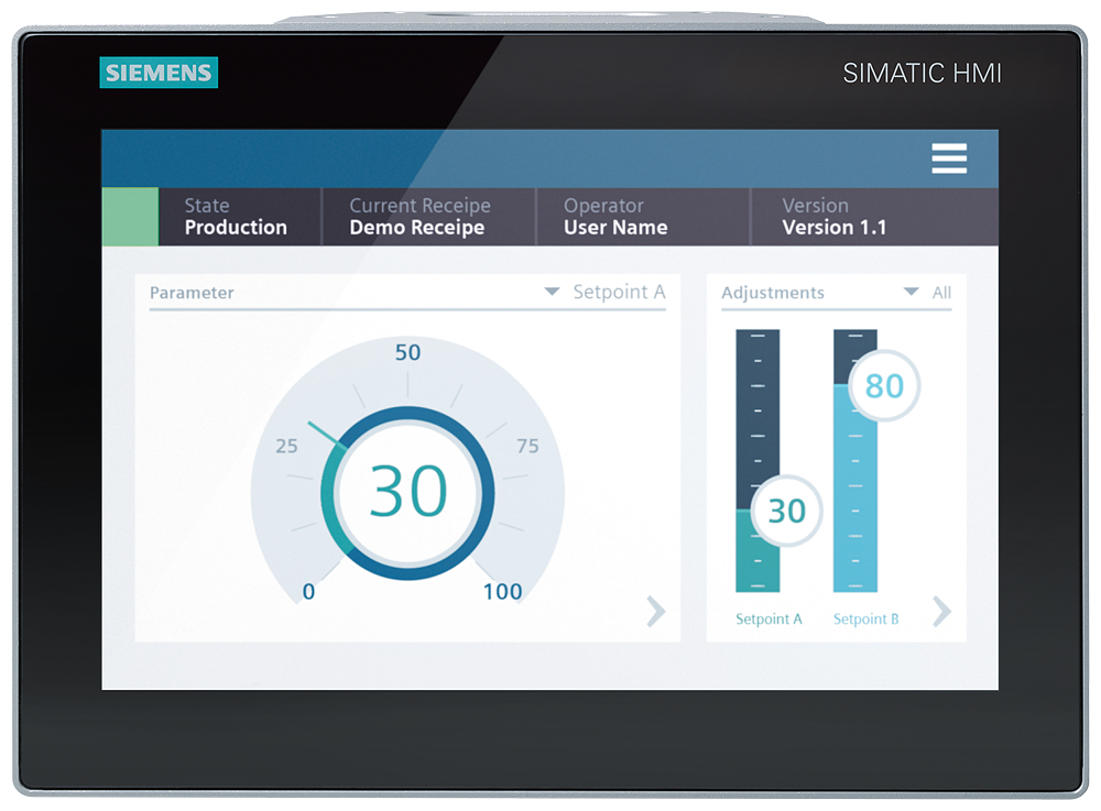 [Imagem do produto SIMATIC HMI MTP1200 UNIFIED COMFORT PRO PREPARADO PARA BRAÇO DE APOIO E EXTENSÃO 6AV21283MB270BX0 SIEMENS]