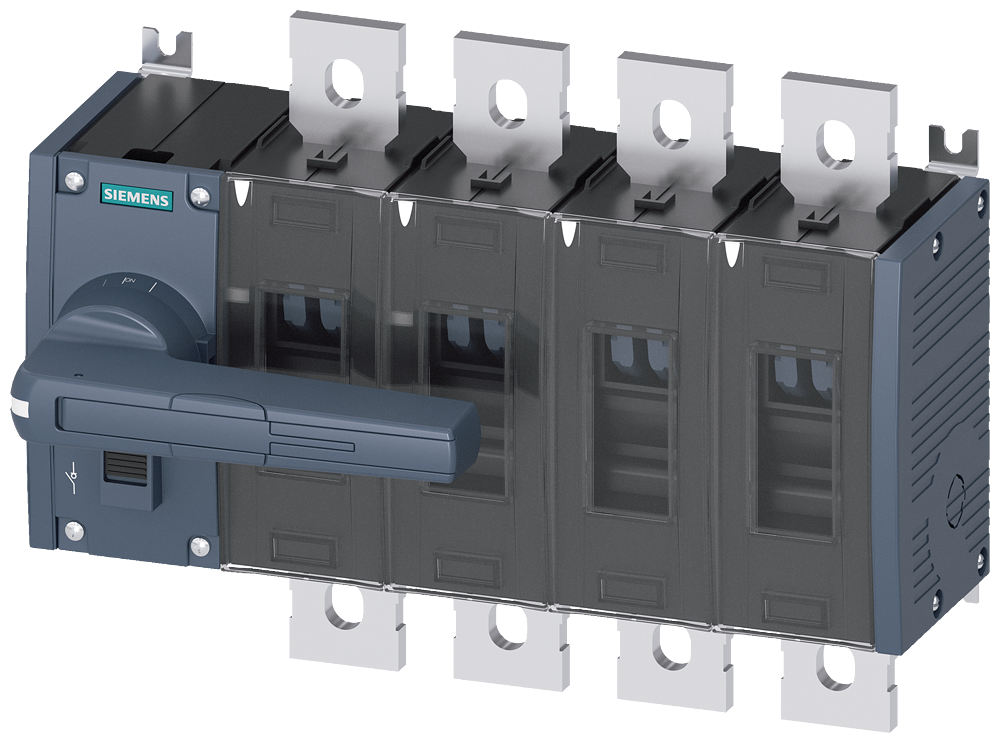 SECCIONADOR DE CORTE EM CARGA 500A TAM. 4 DE 4 POLOS ACIONAMENTO FRONTAL ES 3KD44420QE100 SIEMENS