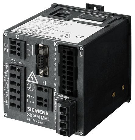 UNIDADE DE MEDIÇÃO E MONITORIZAÇÃO SICAM MMU DISPOSITIVO DE TRILHO DIN SEM EC 7KG96631AA004AA0 SIEMENS