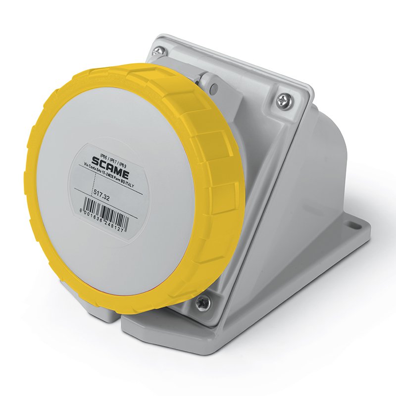 [Imagem do produto TOMADA DE MONTAGEM 2P+T 32A 67 4H 517.3250 SCAME]