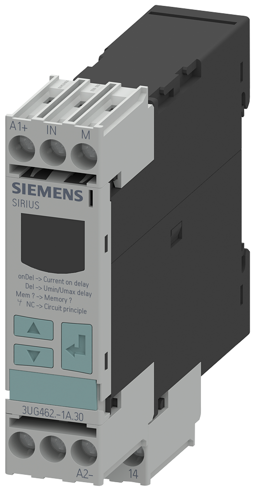[Imagem do produto RELÉ DE MONITORAMENTO DIGITAL MONITORAMENTO DE CORRENTE 22.5MM DE 0.1 ATÉ 10 3UG46221AW30 SIEMENS]