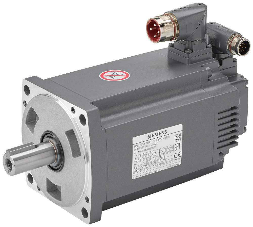 SERVOMOTOR SIMOTICS S-1FL6 LI 1AC/3AC 230V 4,78 NM 3000 RPM 1FL60522AF212LG1 SIEMENS