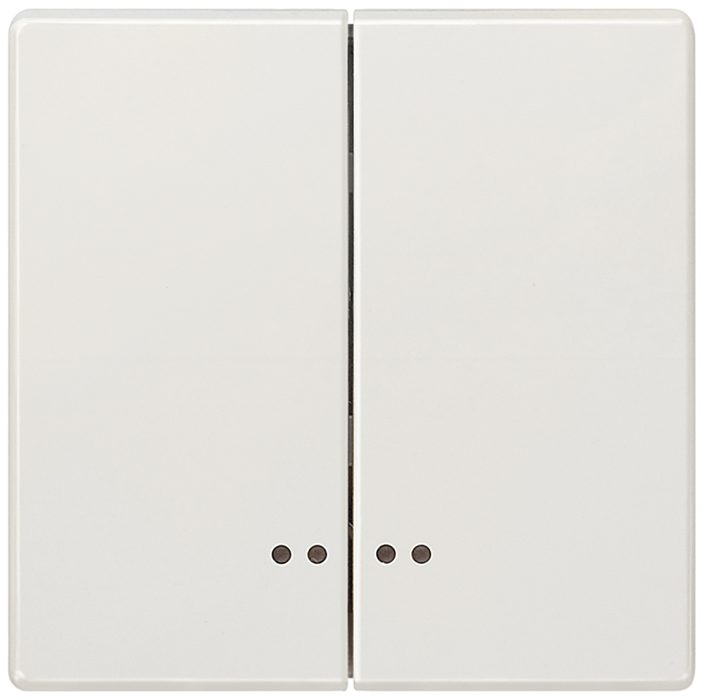 BÁSCULA 2X COM JANELA PARA INTERRUPTOR SERIAL BRANCO TITÂNIO 5TG7158 SIEMENS