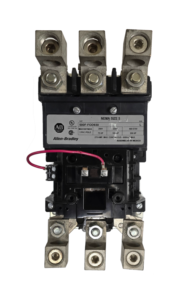 [Imagem CONTATOR NEMA 270A TAMANHO 5 500FFOA930 ROCKWELL ALLEN BRADLEY]