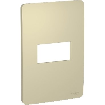 [Imagem PLACA 4X2 1 POSTO HORIZON GOLD (DOURADA) ORION S730101234 SCHNEIDER]