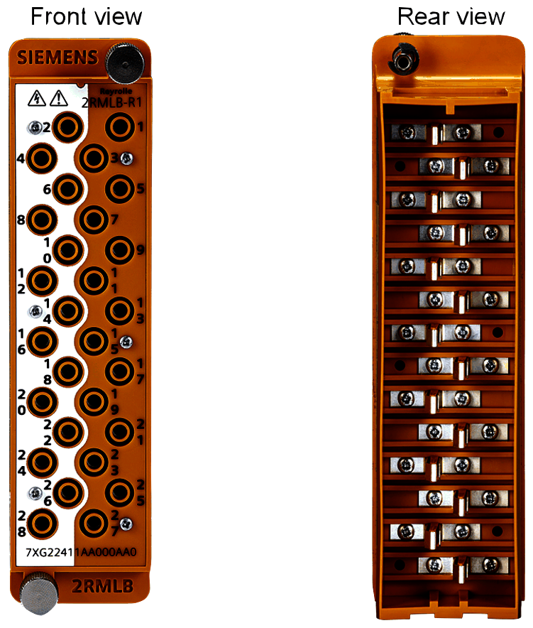 FICHAS DE TESTE DE 14 VIAS (2RMLB-R9) EQUIPAMENTO AUXILIAR COMPONENTES MODULA 7XG22415AA000AA0 SIEMENS