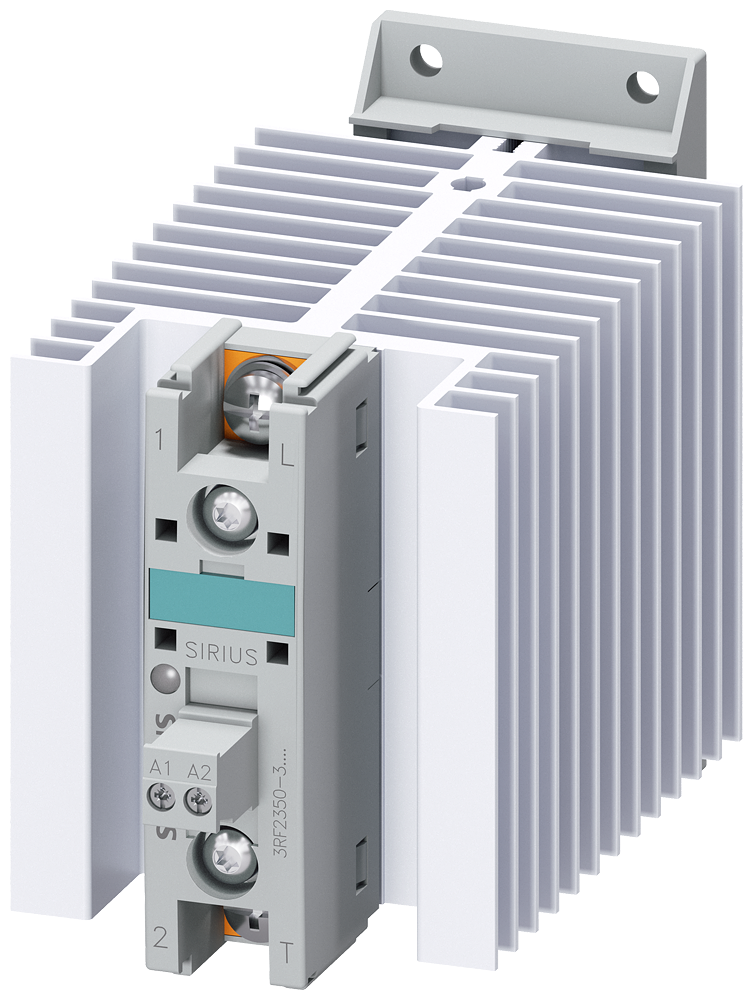 CONTATOR A SEMICONDUTOR 3RF2 MONOFÁSICO CA51 50A 40°C 48-460V/110-230VCA 3RF23503AA24 SIEMENS