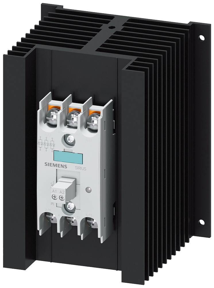 [Imagem do produto CONTATOR A SEMICONDUTOR 3RF2, TRIFÁSICO CA51 50A 48-600V/4-30V CC CONTROLADO  3RF24503AC45 SIEMENS]