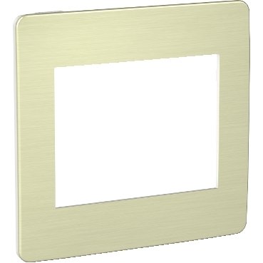 [Imagem PLACA 4X4 6 POSTOS BR/ALU AURORA GOLD S733203649 SCHNEIDER]