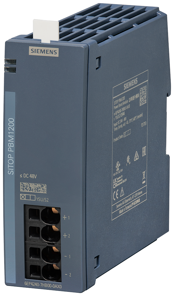 [Imagem do produto SITOP PBM1200 24V/48V MÓD. POWERBOOST PARA FONTES ALIMENT. C/CORR. SAÍDA 20A/40A 6EP42407HB000AX0 SIEMENS]