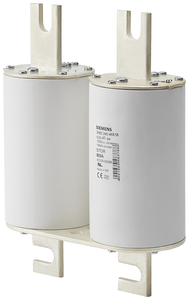 ELEMENTO DE FUSÍVEL SITOR COM CONTATOS DE FACA RANHURADOS 2 X NH2L IN: 800 A 3NB23454KK16 SIEMENS