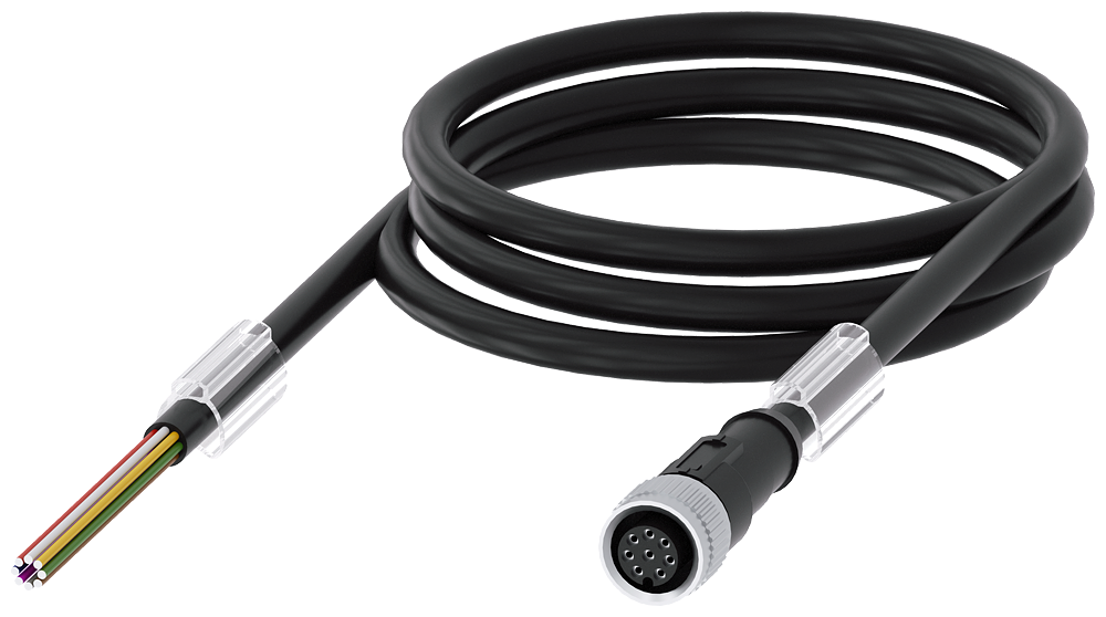 [Imagem CABO DE CONEXÃO 8 POLOS M12 2A 30V CABO 15M 3SX56012GA15 SIEMENS]