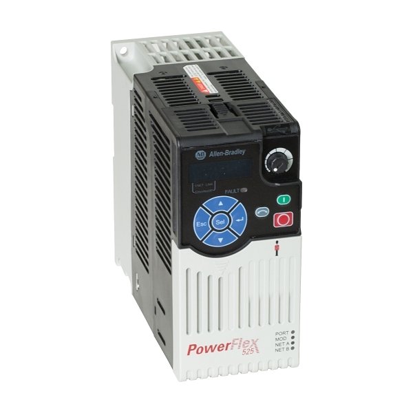 [Imagem do produto INVERSOR DE FREQUÊNCIA MONOFÁSICO 240VAC 2,5 PF525 25BA2P5N114 ROCKWELL ALLEN BRADLEY]