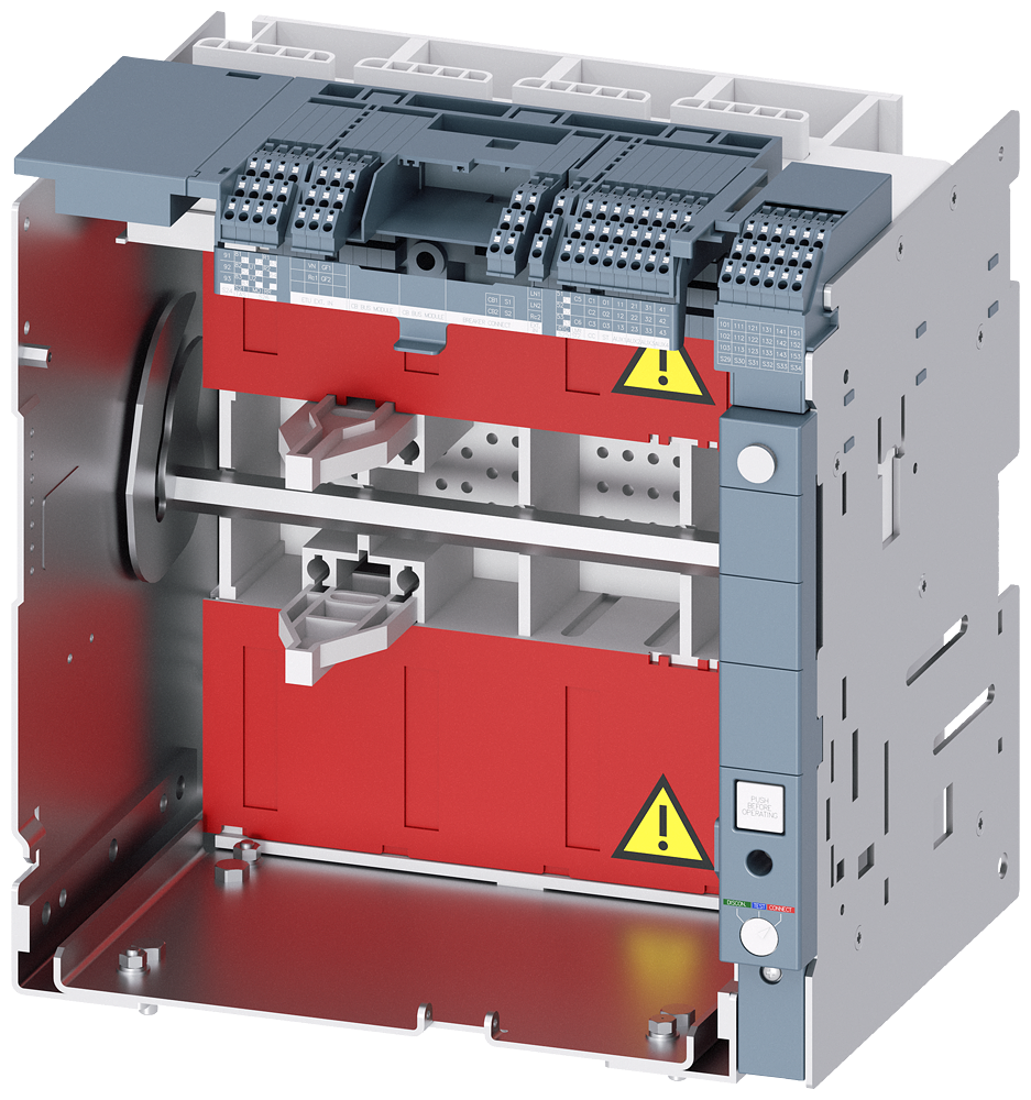 QUADRO-GUIA PARA 3VA274P CONEXÃO PRINCIPAL VERTICAL NA PARTE TRASEIRA ACES 3VW81167BA01 SIEMENS
