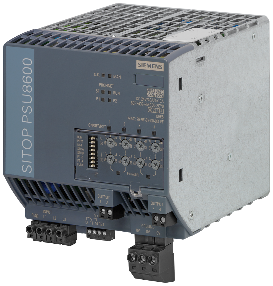 [Imagem SITOP PSU8600 40A/4X10A PN 6EP34378MB002CY0 SIEMENS]