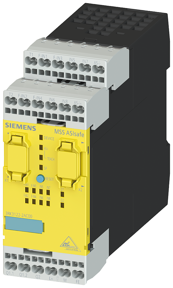 MÓDULO CENTRAL 3RK3 ASISAFE EXTENDED PARA SISTEMA MODULAR DE SEGURANÇA 3RK3 3RK31222AC00 SIEMENS