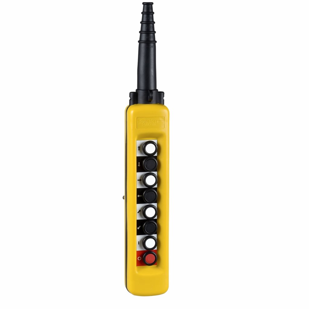 [Imagem do produto BOTOEIRA PENDENTE PLÁSTICA 8 BOTÕES XACA881 SCHNEIDER]