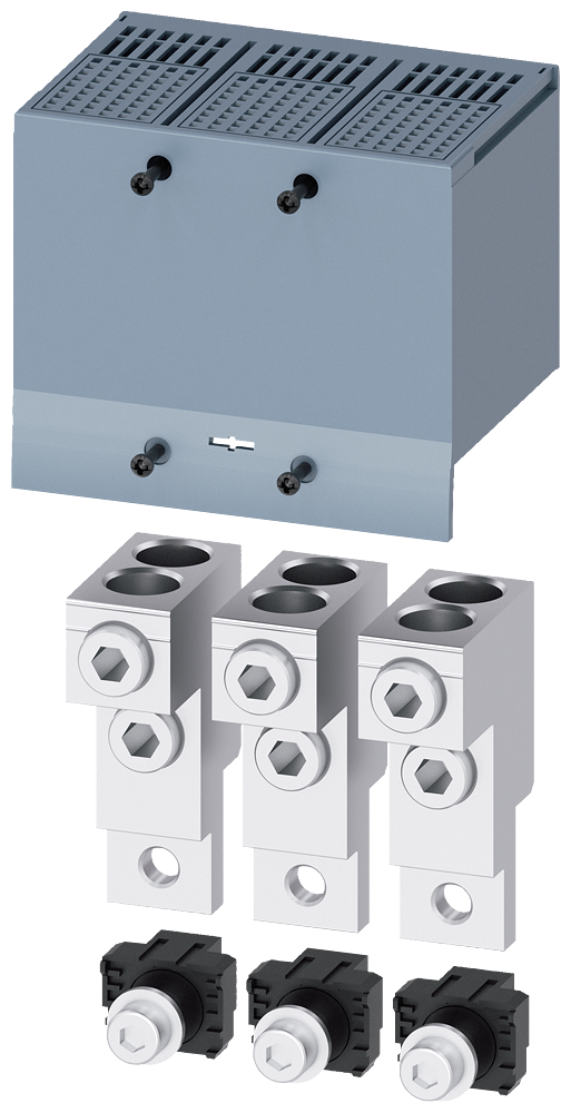 [Imagem TERMINAL PARA CONDUTOR DE SEÇÃO CIRCULAR 2 CABOS 3 PEÇAS ACESSÓRIOS PARA 3VA 3VA92230JJ22 SIEMENS]