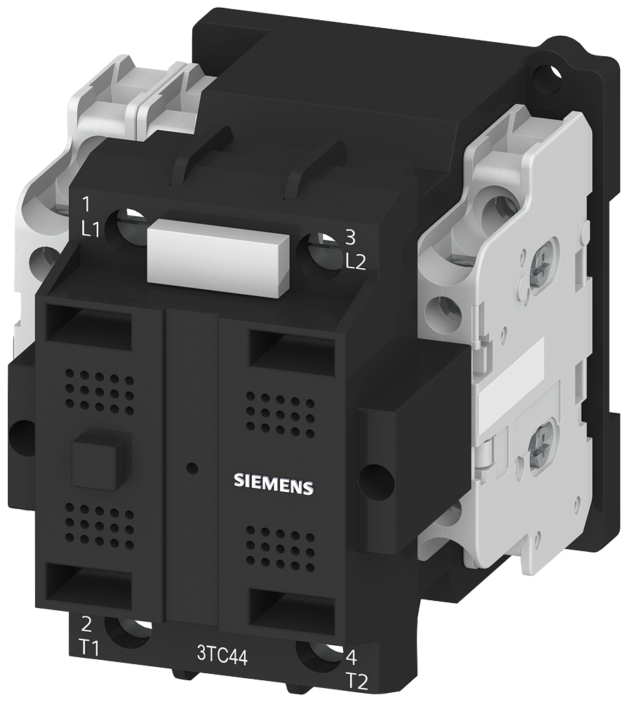 [Imagem do produto CONTATOR, TAMANHO 2, DE 2 POLOS CC-3 E 5, 32A CONTATOS AUXILIARES 11 (1NO + 1 3TC44130BK2 SIEMENS]