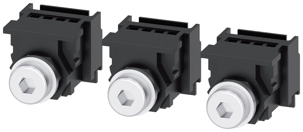 [Imagem CONEXÃO ROSCADA PLANA DE 3 PÇS. ACESSÓRIOS PARA: 3VA51 3VA91330QA00 SIEMENS]
