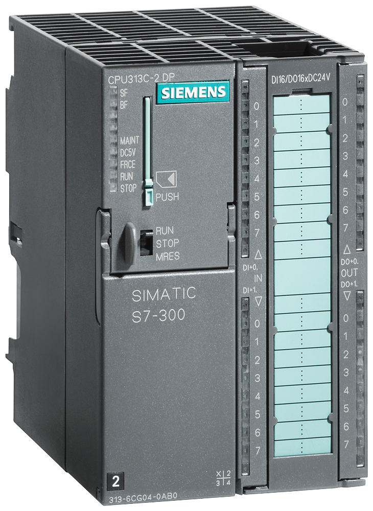 [Imagem CPU COMPACTA 313C-2 DP MPI 16 DI/16 DO 24V DC SIMATIC S7-300 6ES73136CG040AB0 SIEMENS]