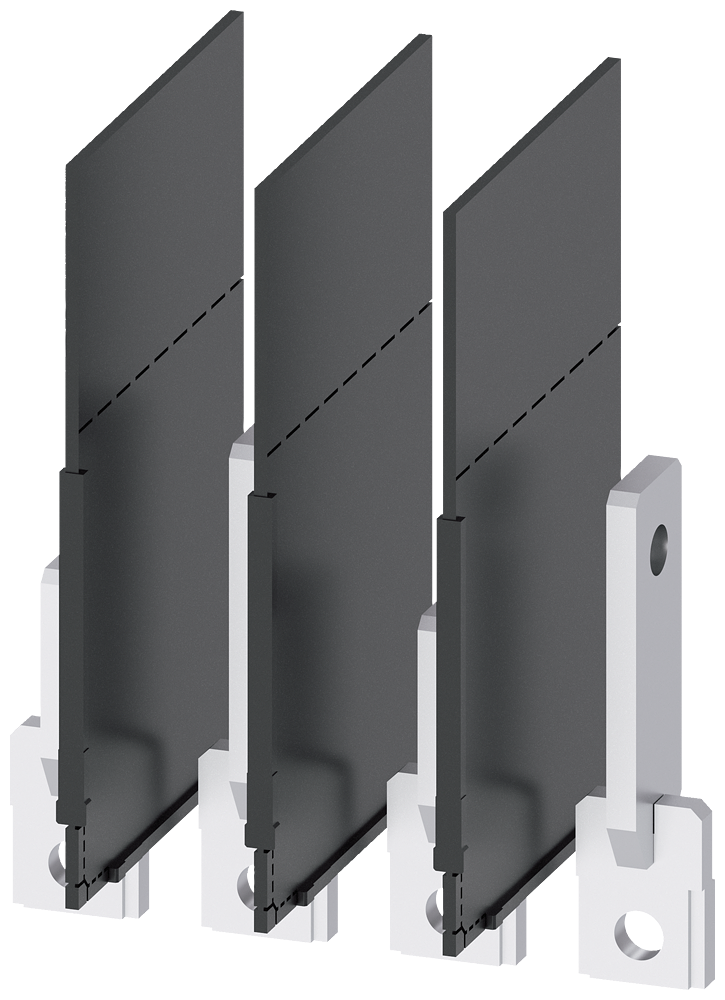 ALARGAMENTO DE CONEXÃO VERTICAL 4 PEÇAS ACESSÓRIOS PARA: 3VA1 100/160 3VA91540QD00 SIEMENS