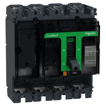 [Imagem do produto ESTRUTURA DISJUNTOR NSX100FDC TETRAPOLAR C10F4D SCHNEIDER]